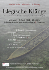 HochtaunusStreicher Elegische Klänge Plakat HochtaunusStreicher Elegische Klänge Plakat