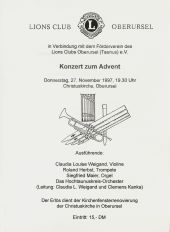 HochtaunusStreicher icon Konzert zum Advent 1997