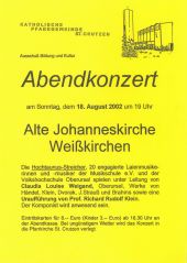 HochtaunusStreicher Abendkonzert 2002