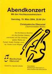 HochtaunusStreicher Abendkonzert 2004