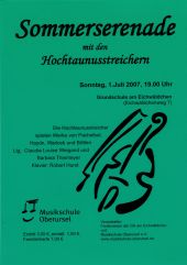 HochtaunusStreicher Sommerserenade 2007 HochtaunusStreicher Sommerserenade 2007