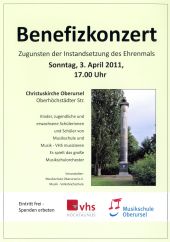 HochtaunusStreicher Benefizkonzert Ehrenmal HochtaunusStreicher Benefizkonzert Ehrenmal